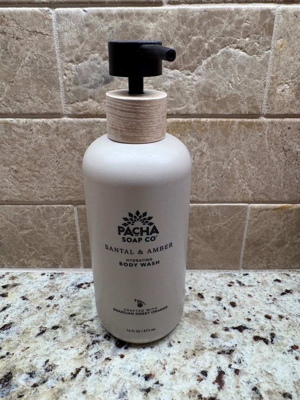 Pacha Soap Co Santal & Amber Hydrating Body Wash 16 fl oz Brazilian Sweet Orange